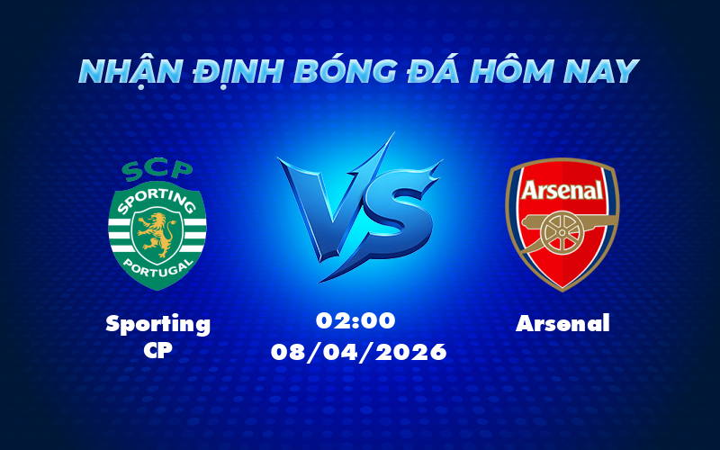 sporting cp arsenal 08 04 c1 - Nhận định soi kèo Sporting CP vs Arsenal Cuộc đối đầu cân não tại Champions League