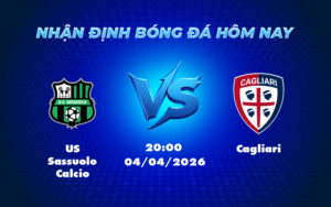 us sassuolo calcio cagliari 04 04 seria a - Nhận định soi kèo US Sassuolo Calcio vs Cagliari Lợi thế nghiêng về đội chủ nhà