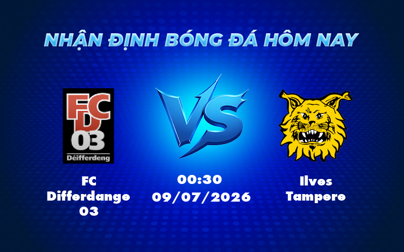 Soi kèo FC Differdange 03 vs Ilves Tampere Kịch bản hòa tại Europa Conference League 1 fc differdange 03 ilves tampere 09 07 europa conference league - Soi kèo FC Differdange 03 vs Ilves Tampere Kịch bản hòa tại Europa Conference League
