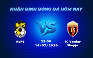 kups fc vardar skopje 14 07 c1 - Soi kèo KuPS vs FC Vardar Skopje Liệu đội khách có tạo nên bất ngờ